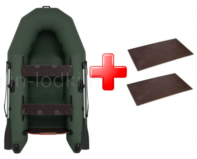 Лодка ПВХ Tulin ДМ 280 пластины под мотор